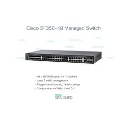 Cisco Small Business SF350-48 - Commutateur - C3 - Géré - 48 x 10 - 100 + 2 x 10 - 100 - 1000 + 2 x ... (SF350-48-K9-EU)_1